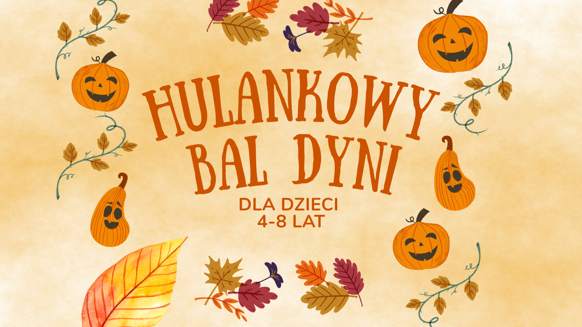 Kopia Orange Yellow Colorful Creative Pumpkin Carving Contest Flyer (1920 × 1080 px)